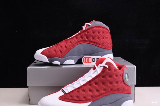 Bmlin Shoes Flint Red Jordan 414571-600 Gym Air Retro 13 Grey 0804